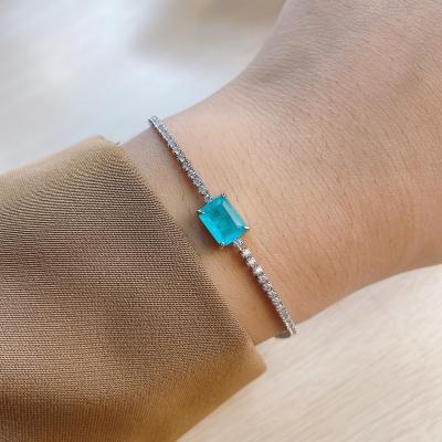 China 2020 Japanese BOHEMIA New Product Blue Paraiba Fashion Korean Women's Bracelet And Korean Personality Geometric Bracelet for sale