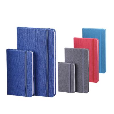 China Hardcover Book Elastic Band Stationary Notebook Set Notebook A5, A6 School Notebook PU Cover Hardcover Book for sale