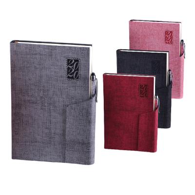 China Custom PU LEATHER PU Leather Notebook A5 Planner Diary Notebook Promotion Gifts Luxury Journal Notebook With Pen for sale