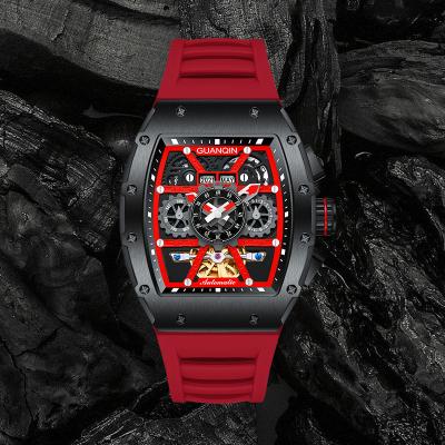 China Power Reserve Wholesale China GuanQin Style Mens Wristwatches Custom Manufacturer OEM Automatic Mechanical Watch for sale