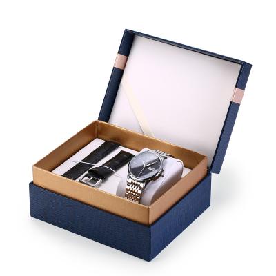 China Wholesale Customized Logo Cardboard Box Waterproof Watch Gift Box Watch Box Pillow Case Storage Display Storage Simple Watch Case for sale