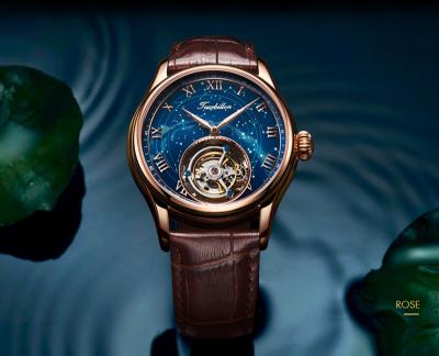 China Agelocer Tourbillon Leading 2021 Brand Moon Phase Luxury Clock Men Mechanical Watch Relogio Masculino Sapphire Hand Wind for sale