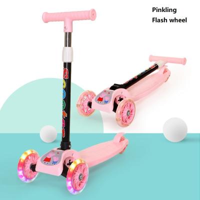 China Handlebar Adjustable Height Multifunctional Cheap Price 3 Wheel Scooter With Led Light Kids Kick Electric Scooter 3 Wheel for sale