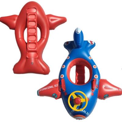 China Infant Pool Float Airplane Swimming Ring Inflatable Circle Baby Seat with Steering Wheel Summer Beach Party Pool Toys for sale