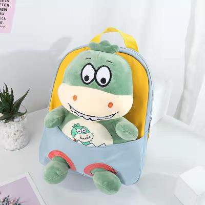 China 2021 New Cartoon Kindergarten School Bag Dinosaur Cute Toddler Backpack Cute Baby Waterproof Small Backpack for sale