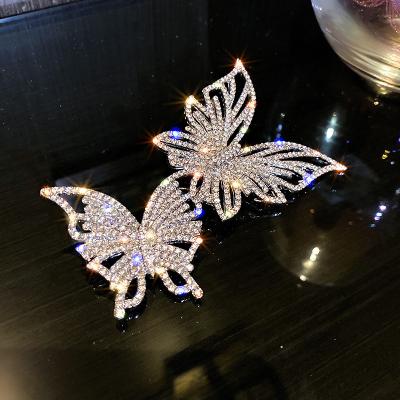 China Brooches Diamond Jewelry Loose Rhinestone Brooch Ladies Butterfly Brooches Women's Rhinestone Butterfly Brooch Pin for sale