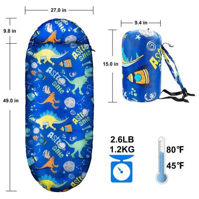 China Mom Kids Sleeping Bags for Boys Camping Sleeping Bags for Kids with Carry Bag Outdoor and Indoor for sale