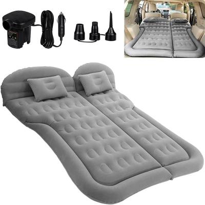 China Mom SUV Air Mattress Camping Bed Cushion Pillow - Car Inflatable Thickened Air Bed With Compressor Portable Sleep Pad Mattress for sale