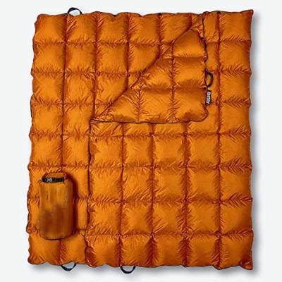 China Mama Dog Down Camping Blanket - Outdoor Travel Blanket | Viable isolated down | Light and warm comforter for camping stadium for sale