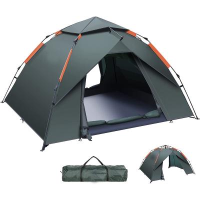 China Camouflage Game Camping 2-3 Person Instant Automatic Pop Up Pop Up Dome Tent Ultralight 4 Season Waterproof Camping Tent for sale