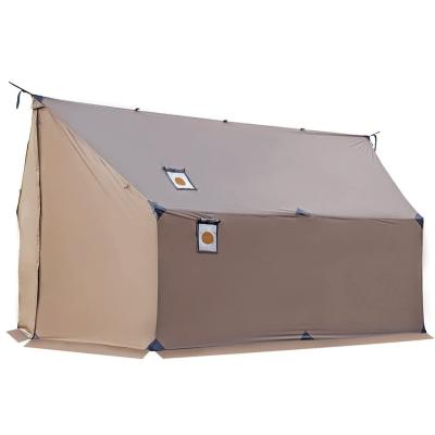 China Camouflage/Field TEGIMEN Game Swing Hot Tent with Stove Jack, Roomy Soft Wall Tent with Snow Skirt, Waterproof 3000mm with Zippered Tent Bag for sale