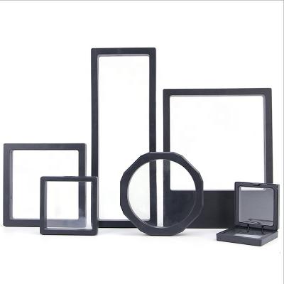 China Wholesale High Quality Acrylic Necklace Ring Customize Black White Luxury Acrylic Film Hanger Transparent PE Jewelry Packing Box for sale