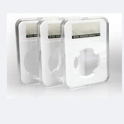 China 41mm Coin Holder Midium Size in 61mm Clear Coin Slabs Acrylic Plastic Display Box for sale