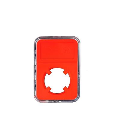 China Exceptional Coin Holder Slab Plastic Coin Box Factory Direct Sales Quality White And Black Color 59mmx85mm for sale