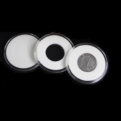 China Large PS coin with round no. 4 of cushion box storage box 49mm 54mm 59mm 64mm for sale