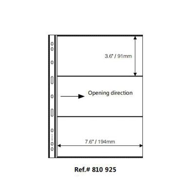 China Standard Coin Collection Nine-Hole PP Inside Page Plastic Binder Holder for sale