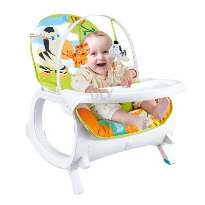 China Factory supply modern low price green ABS cotton baby bouncer and rocker chair for sale