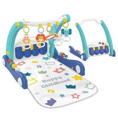 China Factory Directly Wholesale Blue ABS In A Foot Fitness Baby Walker Toy 2021 for sale