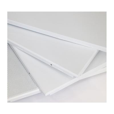 China Artistic Ceilings Durable Using 600x600 White Silver Gray Custom Rectangle Aluminum Ceiling Plate Sheets for sale