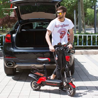 China High Quality Double Seat Folding Motorcycle E Scooter Electric Bicycle 48v Folding Electric Bike for sale