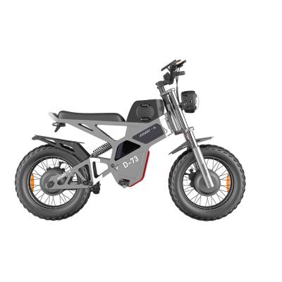 China YIDI New Design D73 Fat Tire Electric Bike 20Inch 48V 2000W Dual Motor Steel Electric Folding YIDI Vehicle, Big Wheel Electric Bicycle for sale