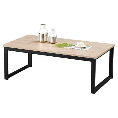 China Metal Frame Living Room Convertible Simple Solid Wood Coffee Table for sale