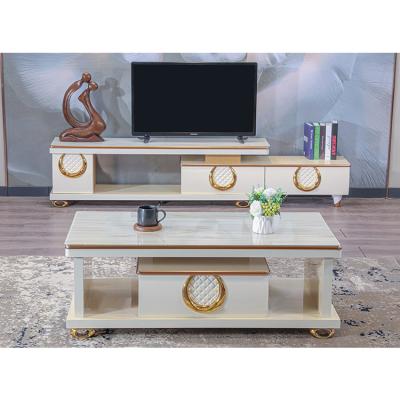 China Adjustable Direct Luxury Hot Selling TV Stand TV Cabinet Modern Living Room (Other) Support Customized for sale