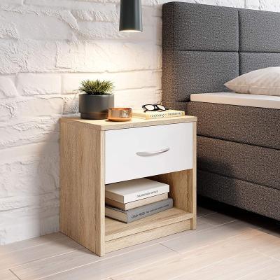 China (Other) Simple Modern Adjustable Beside Table White Bedside Table With Drawer for sale