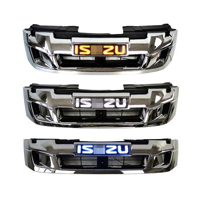 China Plastic Auto Parts Pickup ABS LED Colors Lights Chrome Grill For ISUZU dmax D-MAX 350 kb 250 kb250 kb350 2012 2013 2014 2015 2016 for sale