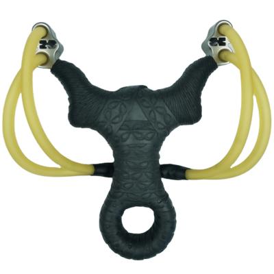 China Latest design durable slingshot rubber flat to hunt one pece single slingshot catapult rubber band for sale