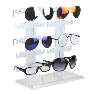 China Recycleable Glass Displays Wall Mounted Plexiglass Sunglasses Rack Acrylic Glasses Display / Rack for sale