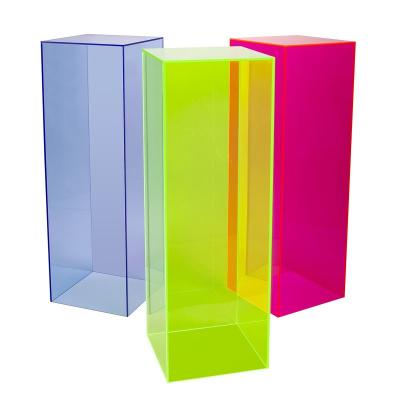 China Acrylic Tissue Paper Towel Dispenser Neon Acrylic Box for sale