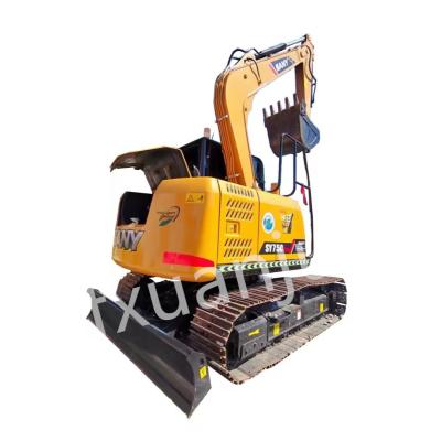 China SANY 75C Gebraucht hydraulischer Bagger Kompaktbackocher zu verkaufen