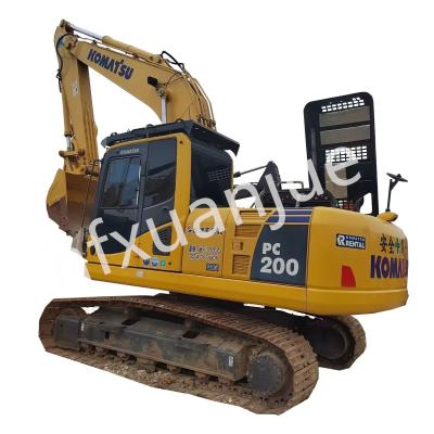 China 19500kg Gebrauchtes Komatsu Bagger PC 200 6,69L 110kW zu verkaufen