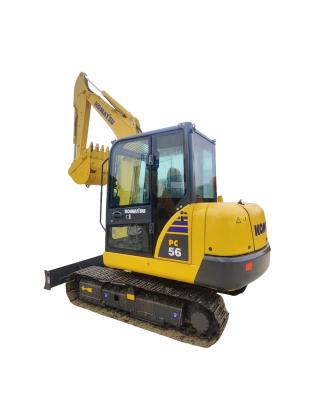 China 0.055-0.22m3 Kapazität Komatsu Grabbagger PC56-7 für reibungslose Grabungen zu verkaufen