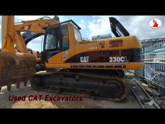 Large Used CAT Excavators Hydraulic Crawler 30 Tons Flexible Operation