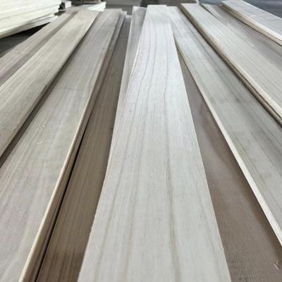 China Factory supply eco-friendly paulownia jointed panel edge glued panels wooden paulownia wood decorative strip for sale