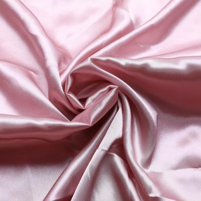 China Anti-static high quality bright polyester satin fabric, striping fabric for dresses for sale