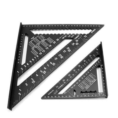 China 7 inch 12inch/6inch Aluminum Alloy Spee Metric Escalator Step Triangular Measuring Ruler for sale