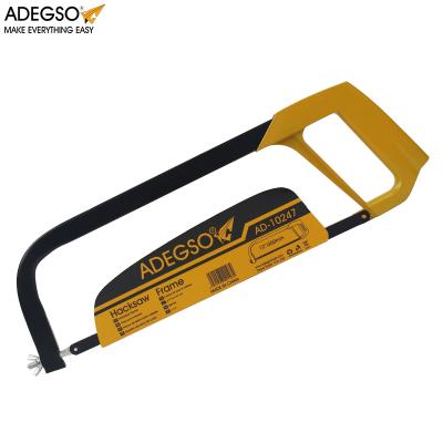 China ADEGSO 12inch Tubular Metal Soft Tree Handle Square Wood Handle Cutting Garden Pruning Plastic Hand Saw Hacksaw Frame for sale