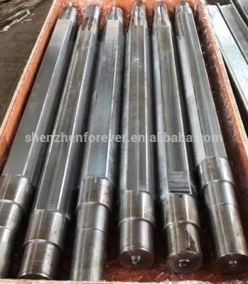 China Industrial Hexagon Construction Long Forging Customized Solid Steel Shaft for sale