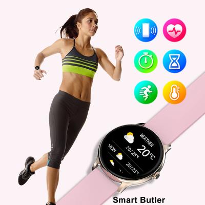 China Wholesale 1.3inch Touch Screen Full Sport Wristband Smart Watch BT Calls Heart Rate Monitor Waterproof Music Player Smartwatch for sale