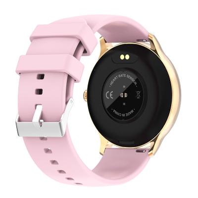 China Custom Touch Screen BT Calls Sport Fitness Smart Women Girl Digital Dial Around Smart Watch for sale