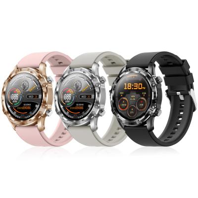 China OEM Round Dial Touch Screen Sport Health Heart Rate Bt Calling Women Mens Smart Watch for sale