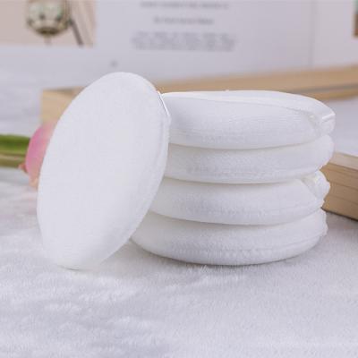 China Fiber Cotton Velvet Makeup Container Fluffy Body Packaging Square Baby Powder Cosmetic Puff Box for sale