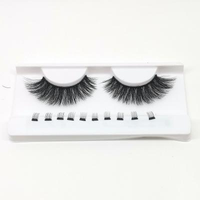 China Wholesale 3D Mink Magnetic 3D Mink Eyelashes 6D Eyelashes 25mm Natural Soft Silk Lashes for sale