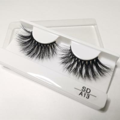 China Real Natural Soft Mink Fur Strip Lashes Wholesale Products Eyelash A13 for sale