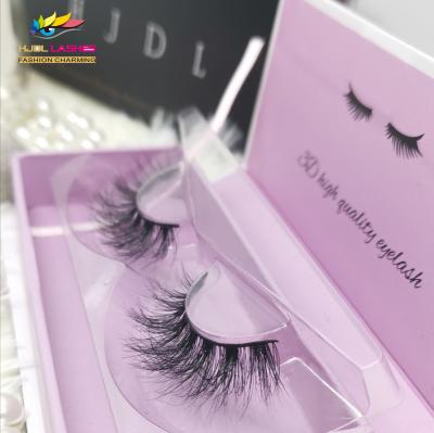 China 8-25mm Soft Natural Mink Eyelash Fluffy 3d Mink Lashes Wholesale 3d Mink Eyelashes for sale