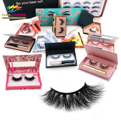 China Free sample 25mm mink eyelashes natural soft seller 3d mink lashes with eyelash packaging box for sale