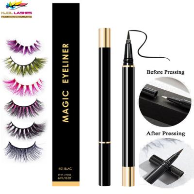 China Waterproof Color Bottle Kits Waterproof Eyelash Eye Lashes Extension Brush Gel Tube Magic Eyeliner Pencil for sale